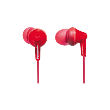 Panasonic RP-HJE125E-R In-Ear Headphones - Red
