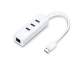 TP-Link USB 3.0 3-Port Hub with Gigabit Ethernet Adapter