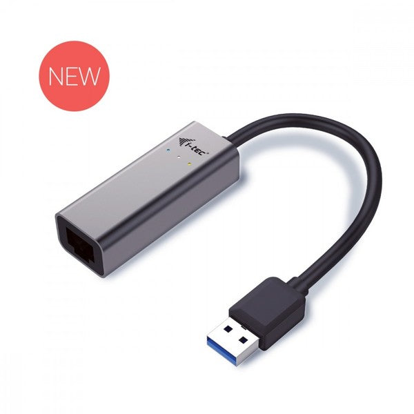i-tec USB 3.0 to Gigabit Ethernet Adapter - Metal, RJ-45, LED