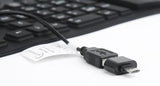 Gembird Flexible Silicone Waterproof USB+OTG Keyboard - Black