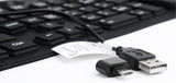 Klaviatūra Flexible Silicone Waterproof USB+OTG Keyboard - Black