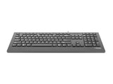 Natec Barracuda Slim USB Multimedia Keyboard - US Layout, Black