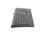 Natec Barracuda Slim USB Multimedia Keyboard - US Layout, Black