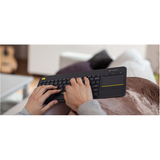 LOGITECH K400 Plus Wireless Touch Keyboard - Black (US Layout)