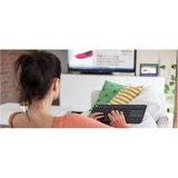 LOGITECH K400 Plus Wireless Touch Keyboard - Black (US Layout)