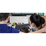 LOGITECH K400 Plus Wireless Touch Keyboard - Black (US Layout)