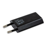 Slim 230V 5V/1A USB Wall Charger - Black