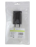 Slim 230V 5V/1A USB Wall Charger - Black