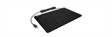 IcyBox KeySonic Mini Keyboard - Waterproof IP68 with Touchpad (USB, Black)