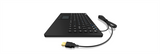 IcyBox KeySonic Mini Keyboard - Waterproof IP68 with Touchpad (USB, Black)