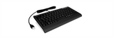 IcyBox KeySonic Mini Keyboard - PS/2 & USB 2.0, Black