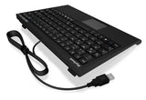 ACK-540U+ Compact USB Touchpad Keyboard - US Layout