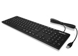 IcyBox KeySonic Waterproof Industrial Keyboard - USB 2.0, IP68, Black