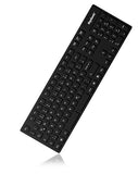 IcyBox KeySonic Waterproof Industrial Keyboard - USB 2.0, IP68, Black