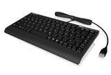 IcyBox KeySonic Mini Keyboard - PS/2 & USB 2.0, Black