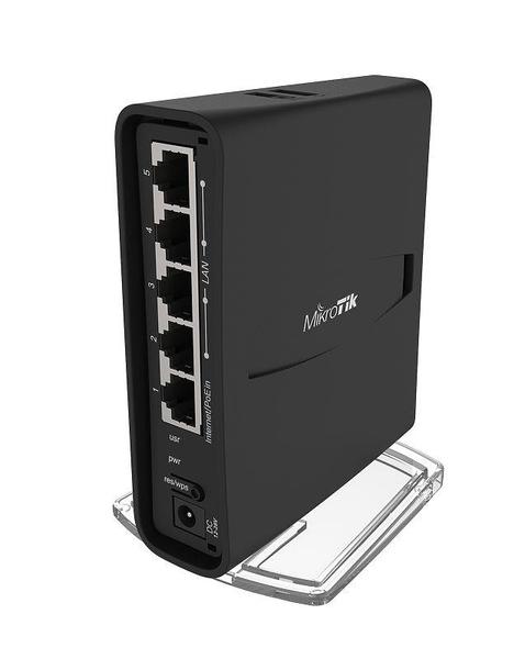 MikroTik hAP ac2 Dual-Band AC1200 Router - 5x Gigabit LAN, USB, RouterOS L4