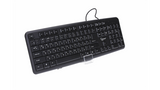 Klaviatūra KB-U-103 USB Keyboard - Black, RU Layout