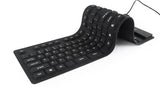Gembird Flexible Silicone Waterproof USB+OTG Keyboard - Black