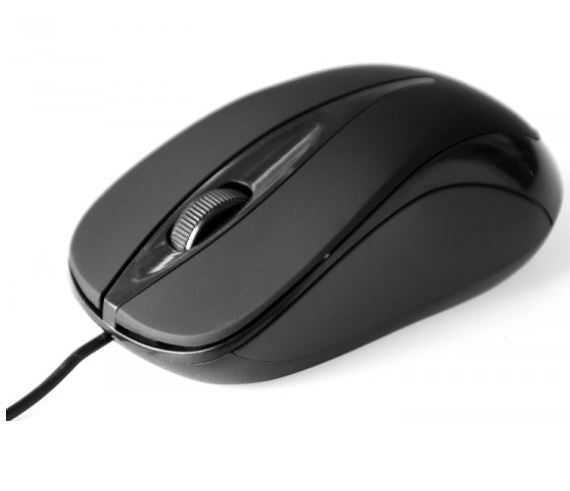 Media-Tech Plano Optical Mouse - Black