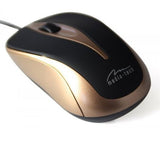Media-Tech Plano Optical Mouse - Black & Gold