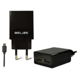 Travel Adapter - 25W Universal Power Plug (US/AU/EU/UK) - Black