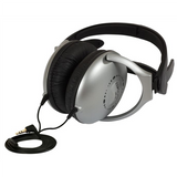 Koss UR18 Wired On-Ear Noise-Cancelling Headphones - Silver