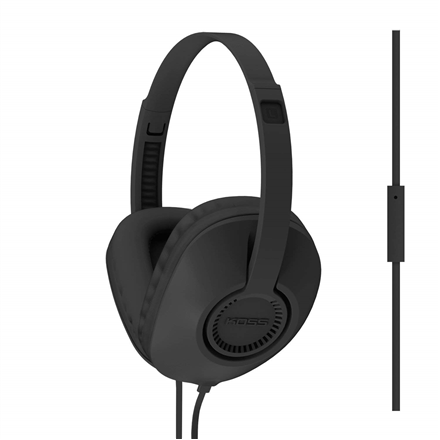 Koss UR23iK Wired On-Ear Headphones with Microphone - Black