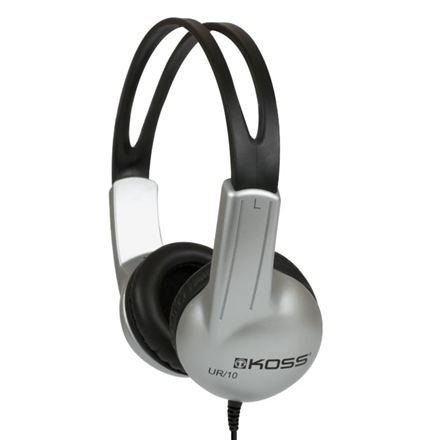 Koss UR10 Wired On-Ear Headphones - Silver/Black
