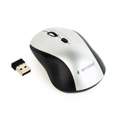 Gembird MUSW-4B-02-BS Wireless Optical Mouse - 1600 DPI, USB, Black/Silver