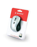 Gembird MUSW-4B-02-BS Wireless Optical Mouse - 1600 DPI, USB, Black/Silver