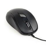 Gembird MUS-6B-01 Optical Mouse, 1600 DPI, USB, Black