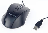 Gembird MUS-4B-02 Optical USB Mouse, 1200 DPI, Black