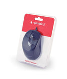 Gembird MUS-4B-02 Optical USB Mouse, 1200 DPI, Black