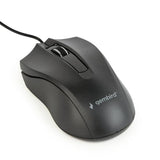 Gembird MUS-4B-01-BS Optical Mouse - 1200 DPI, USB, Black/Silver