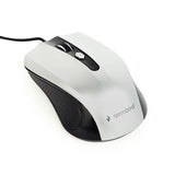 Gembird MUS-6B-01-BG Optical Mouse, 1600 DPI, USB, Black/Space Grey