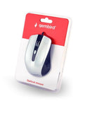 Gembird MUS-4B-01-BS Optical Mouse - 1200 DPI, USB, Black/Silver