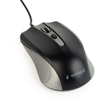 Gembird MUS-4B-01-GB Optical Mouse, 1200 DPI, USB, Black/Space Gray