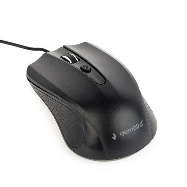 Gembird MUS-4B-01 Optical Mouse, 1200 DPI, USB, Black