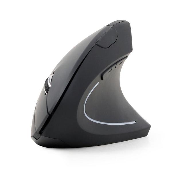 Gembird MUSW-ERGO-01 Ergonomic Wireless Optical Mouse, 1600 DPI, USB, Black