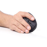 Gembird MUSW-ERGO-01 Ergonomic Wireless Optical Mouse, 1600 DPI, USB, Black