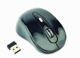 Gembird MUSW-6B-01 Wireless Optical Mouse, 1600 DPI, USB, Black