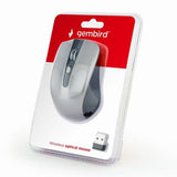 Gembird MUSW-4B-04-BG Wireless Optical Mouse, 1600 DPI, USB, Black/Space Grey