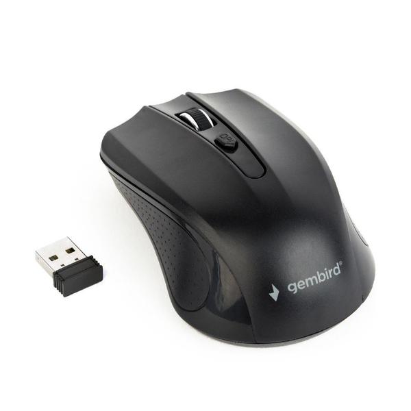 Gembird MUSW-4B-04 Wireless Optical Mouse, 1600 DPI, Black