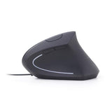 Gembird MUS-ERGO-01 Ergonomic 6-Button Optical Mouse, 3200 DPI, USB, Black