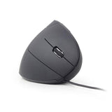 Gembird MUS-ERGO-01 Ergonomic 6-Button Optical Mouse, 3200 DPI, USB, Black