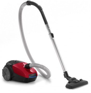 PHILIPS PowerGo FC8243/09 Bagged Canister Vacuum Cleaner - 900W, 3L, Red