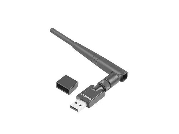 LANBERG USB N150 Wireless Network Adapter with External Antenna (NC-0150-WE)