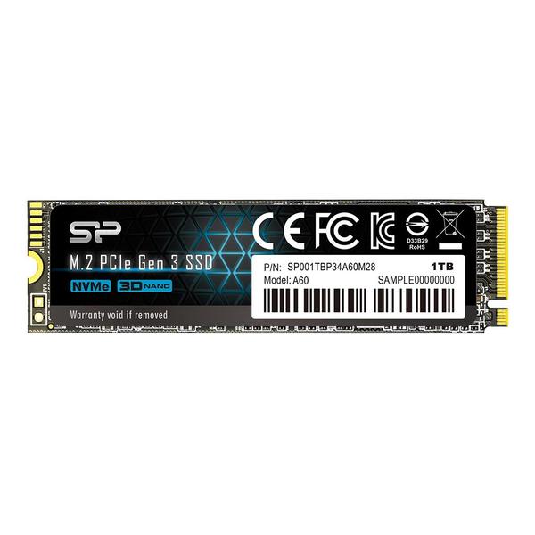 SILICON POWER P34A60 1TB NVMe PCIe Gen3 x4 M.2 SSD