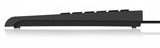 IcyBox KeySonic Mini Keyboard with Smart Touchpad - USB, Black