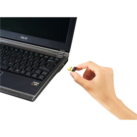 Asus USB-N10 B1 150 Mbps Wireless-N USB Adapter - Compact Design